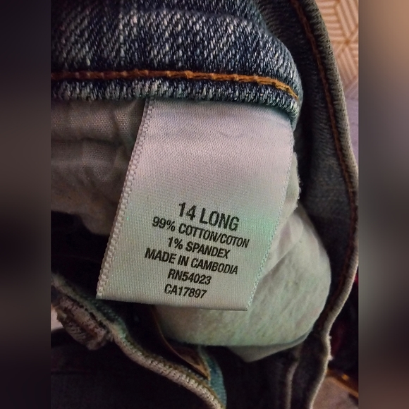 Old Navy Denim Low Waist Boot Cut Stretch Size 14 Long‎ - Picture 2 of 5